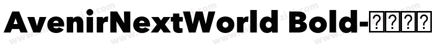 AvenirNextWorld Bold字体转换